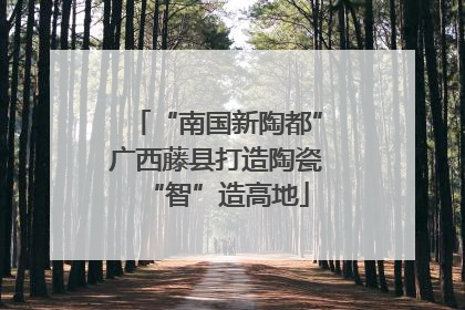 “南国新陶都”广西藤县打造陶瓷“智”造高地
